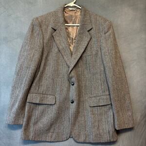 Vintage Oakton Ltd. Mens Wool Suit Jacket Blazer Sport Coat Multicolored Grandpa